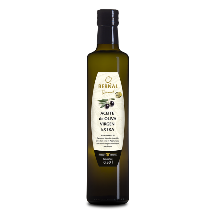 картинка  Масло оливковое BERNAL Gourmet extra virgin, 0,5 л, стекло