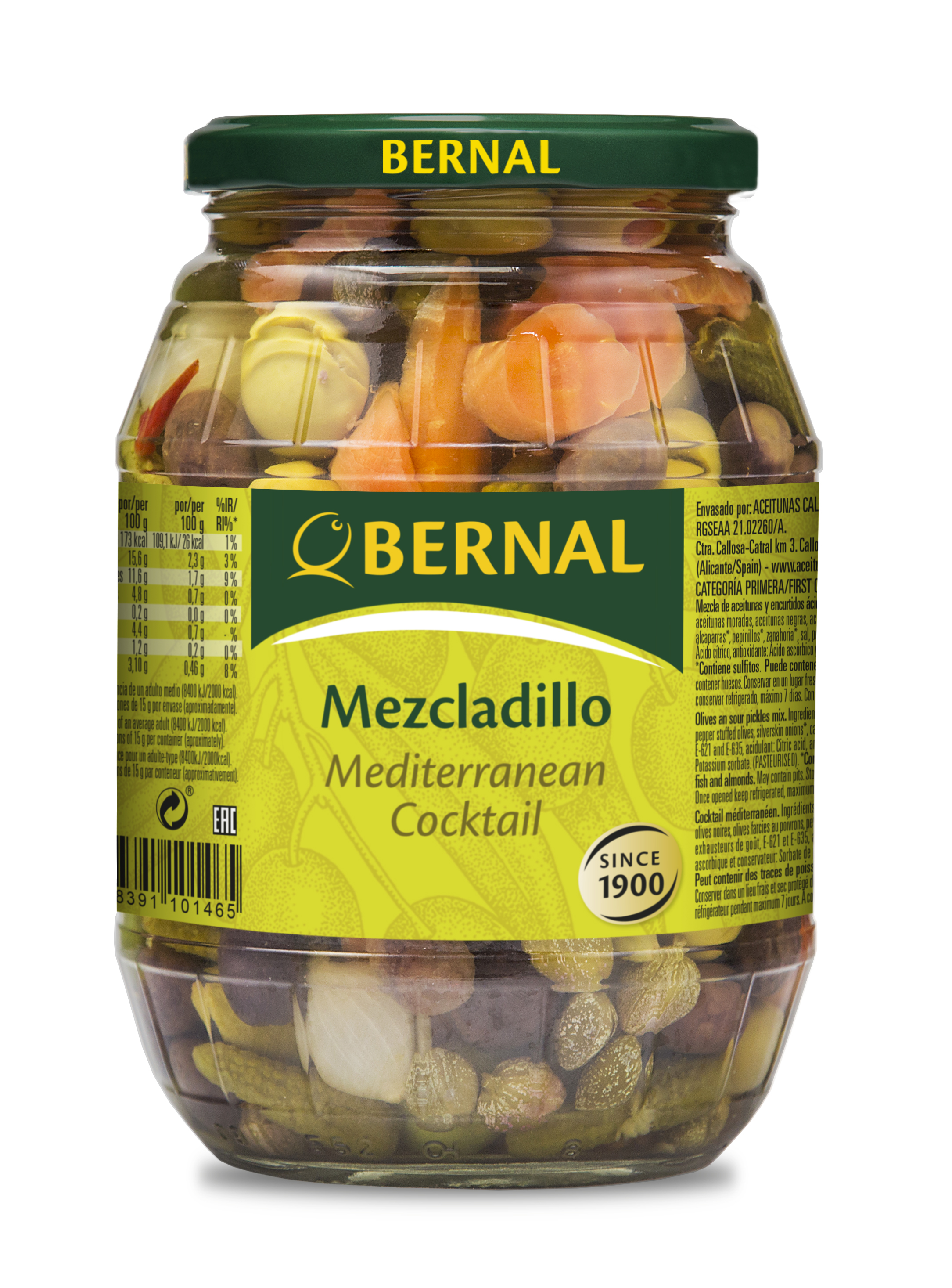картинка Коктейль Mezcladillo из оливок с пикулями 990 г