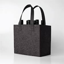 картинка ФЕТРОВАЯ СУМКА ДЛЯ ВИНА С РАЗДЕЛИТЕЛЕМ