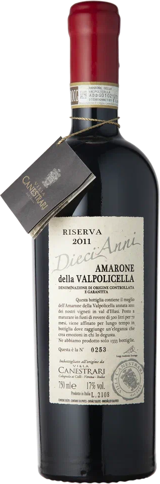 Dieci Anni Amarone della Valpolicella Riserva 2011